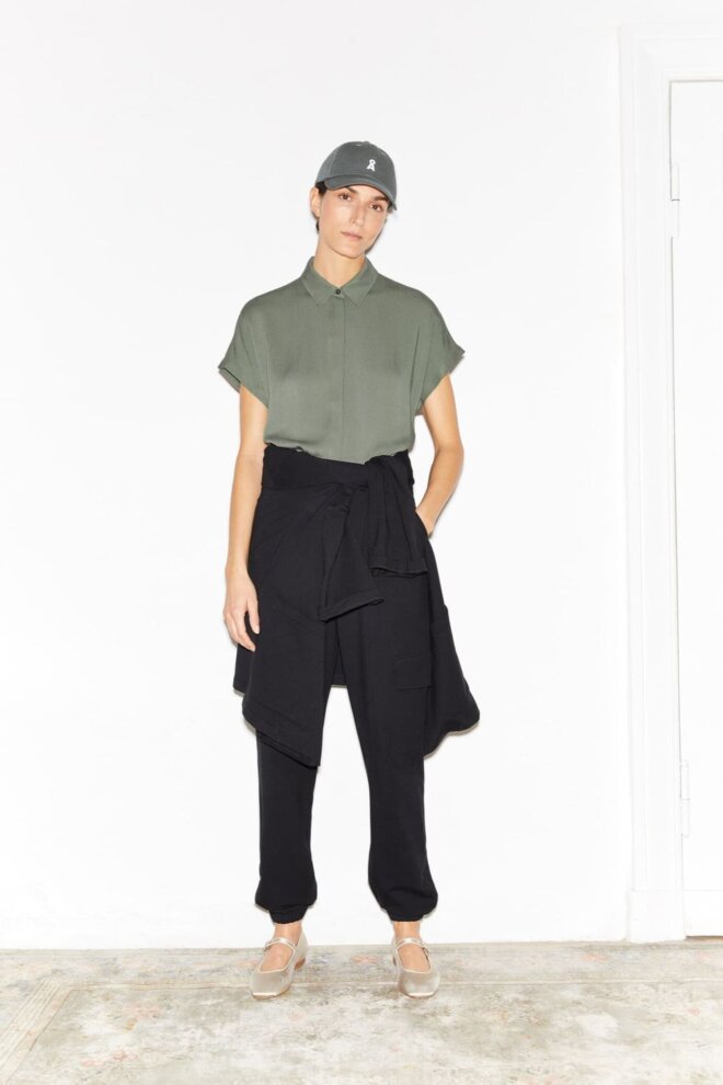 BLUSE 30005819 LARISAANA 2673 GREY GREEN