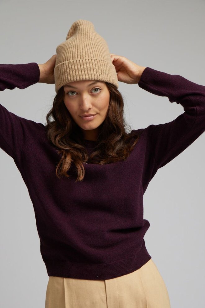 MÜTZE MERINO WOOL HAT HONEY BEIGE