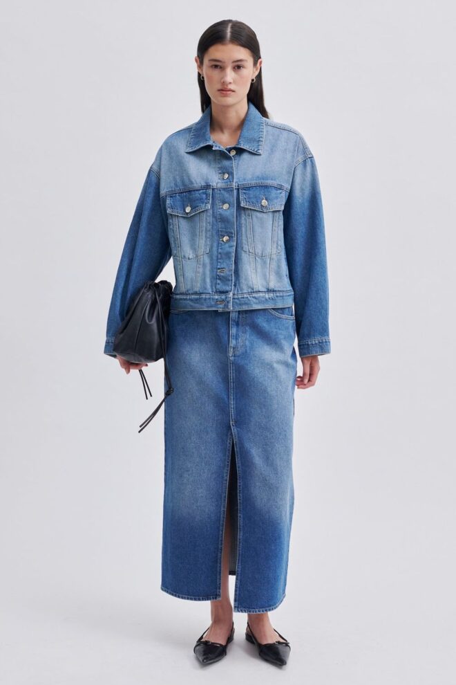 ROCK KYLIE SKIRT DENIM BLUE