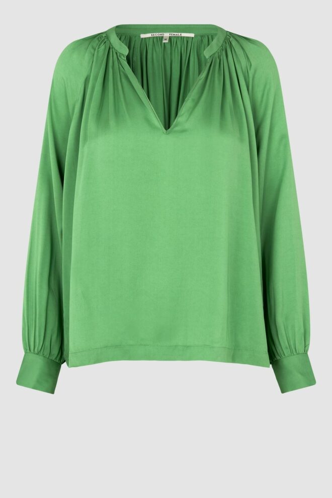 BLUSE DRAPE TUNIC BLOUSE 4101 SHAMROCK