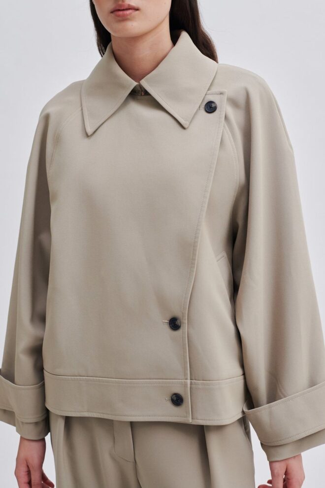 JACKE SILVIA TRENCH JACKET ROASTED CASHE