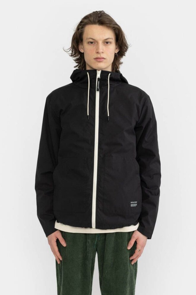 JACKE ZIP ANORAK BLACK