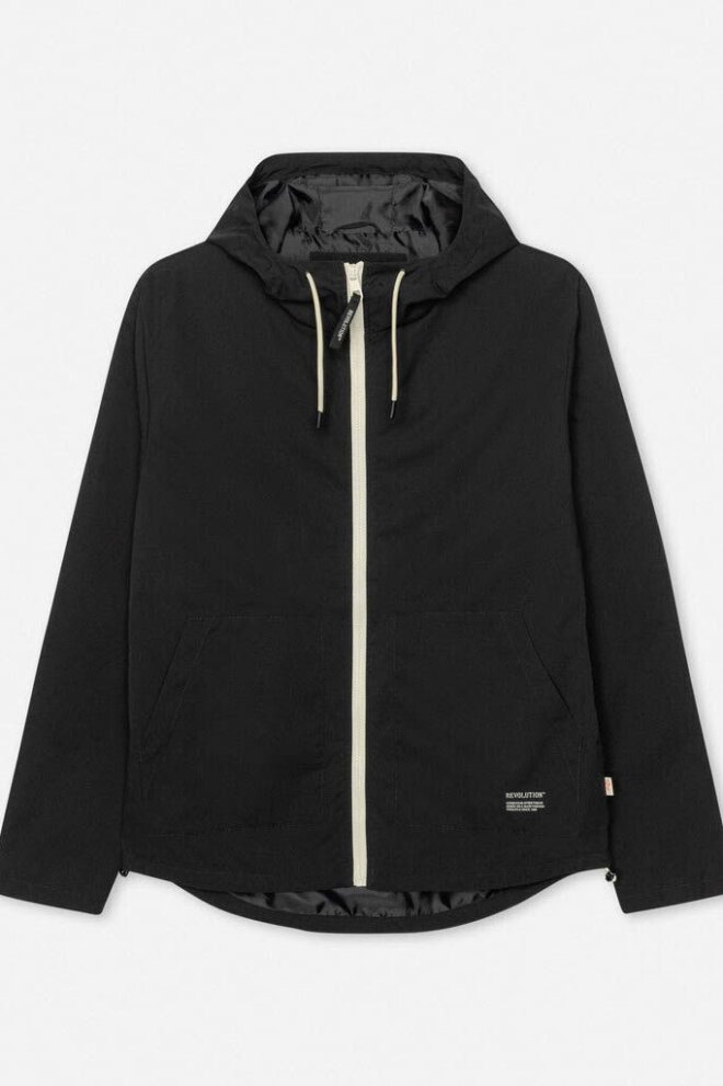 JACKE ZIP ANORAK BLACK