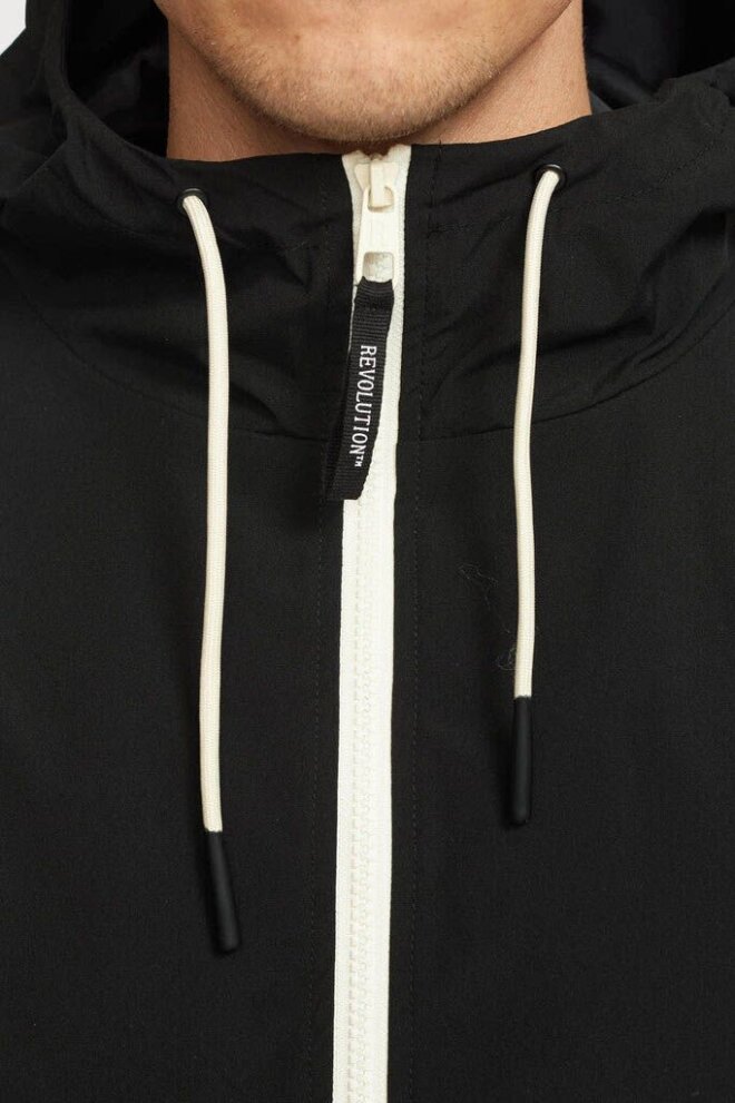 JACKE ZIP ANORAK BLACK