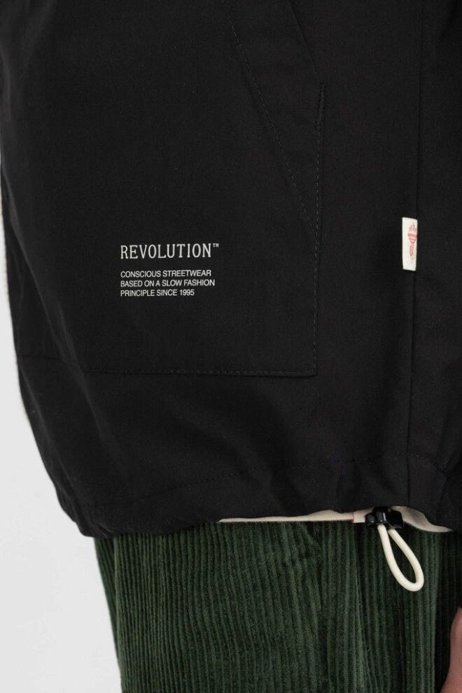 JACKE ZIP ANORAK BLACK