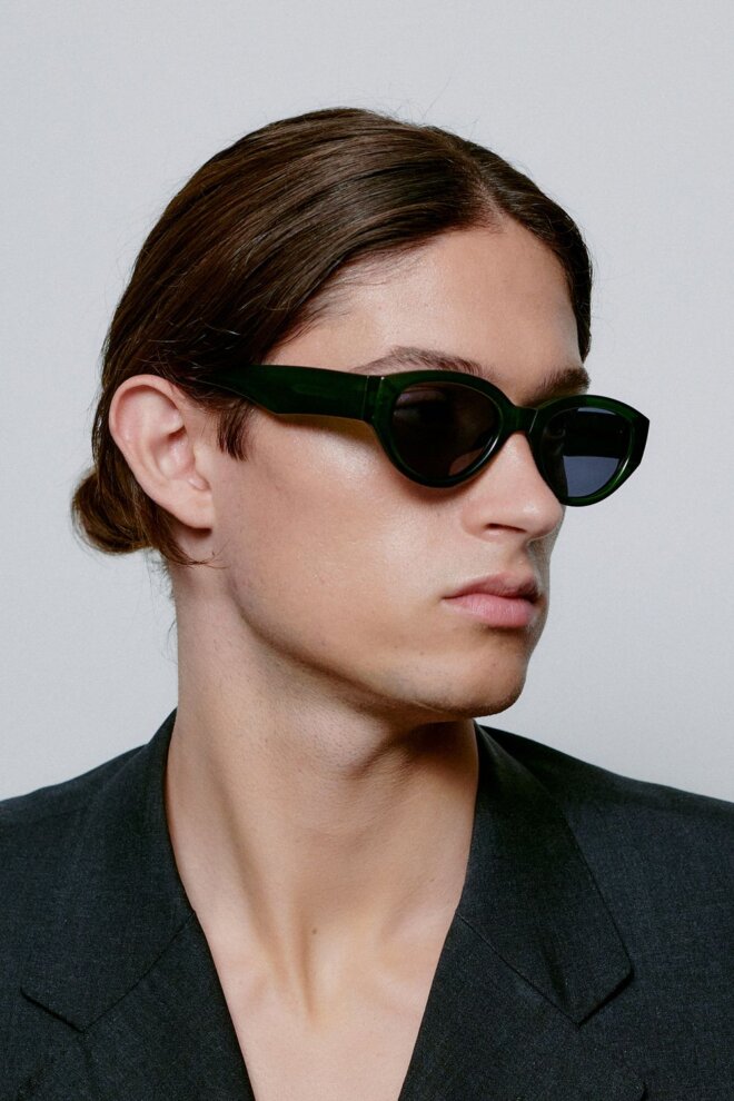 SONNENBRILLE WINNIE DARK GREEN TRANSPAREN