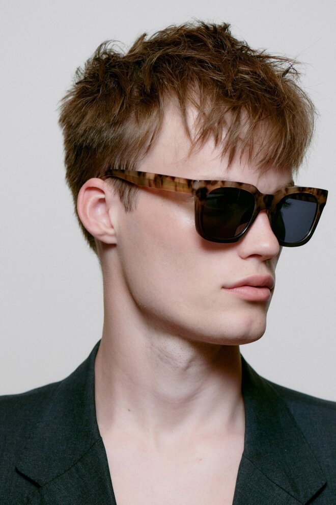 SONNENBRILLE NANCY COQUINA/GREY TRANSPARENT