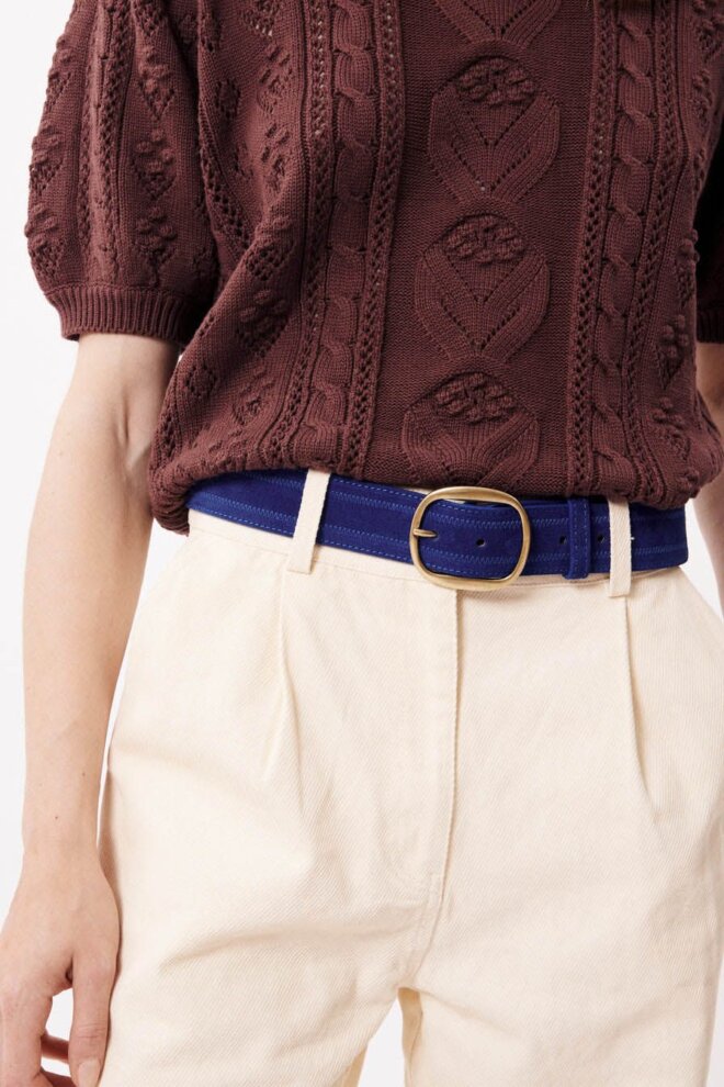 GÜRTEL CEMILE FA24-21 BLEU ELECTRIQUE