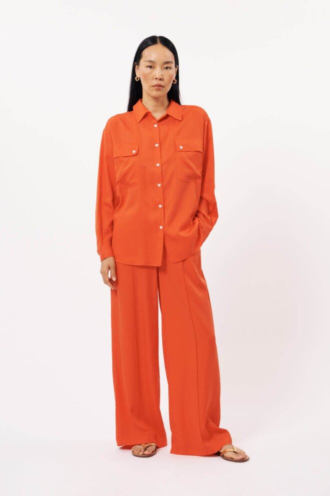 BLUSE VIVIENNE F12578 ROUGE