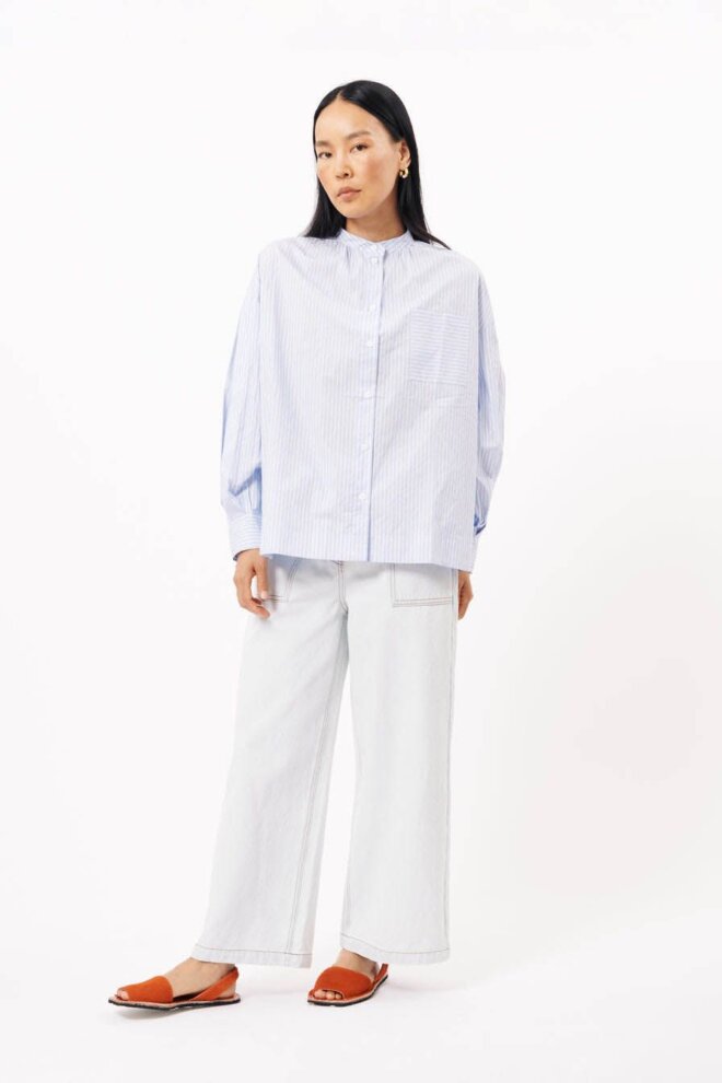 BLUSE ARIANA F12679 BLEU CLAIR