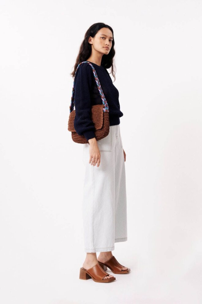 PULLOVER YONA MS24-12 BLEU MARINE