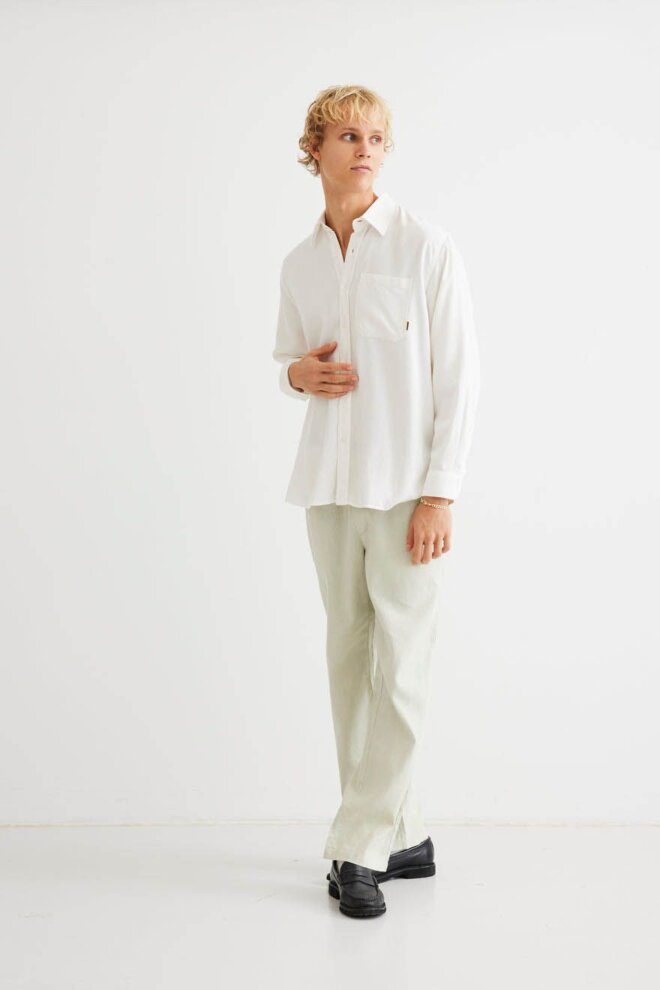 HEMD WBYUZO TENCEL SHIRT OFF WHITE