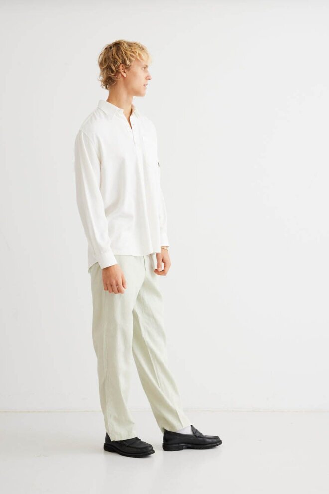 HEMD WBYUZO TENCEL SHIRT OFF WHITE