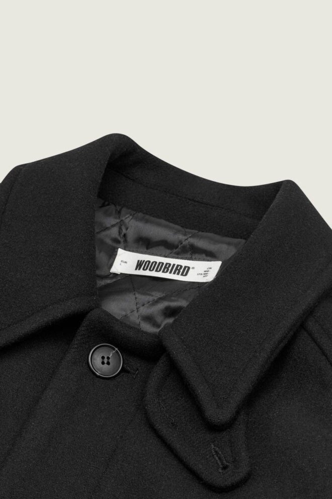 MANTEL WBBERGT WOOL COAT BLACK