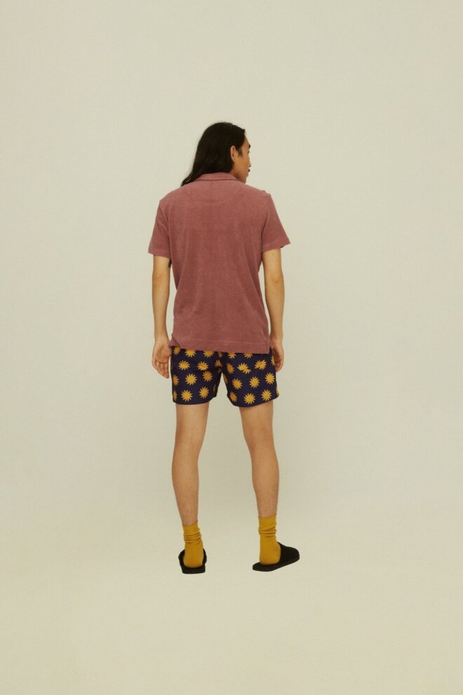 POLO DUSTY PLUM POLO TERRY SHIRT