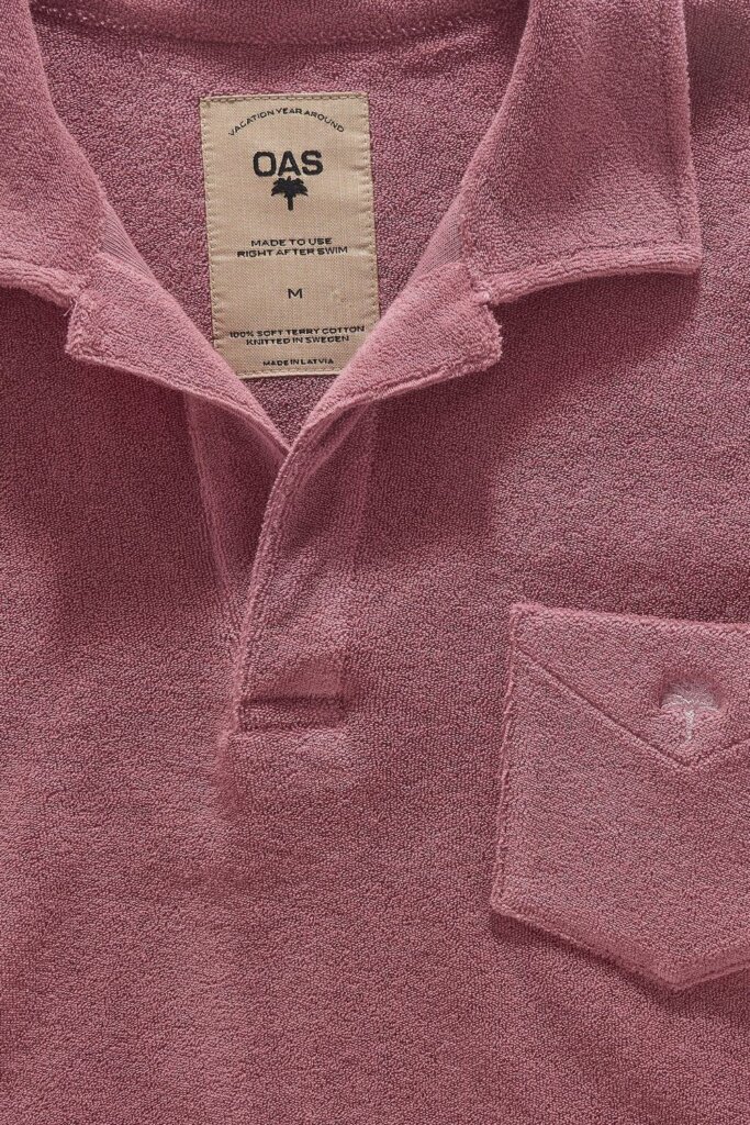 POLO DUSTY PLUM POLO TERRY SHIRT