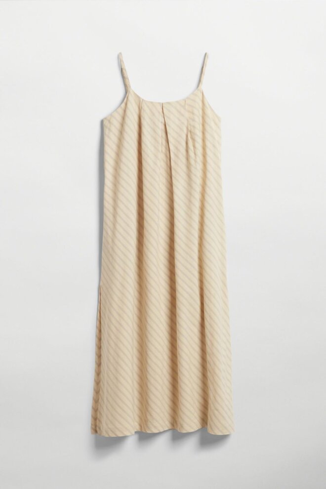 KLEID YVETTE DRESS SAND STRIPE