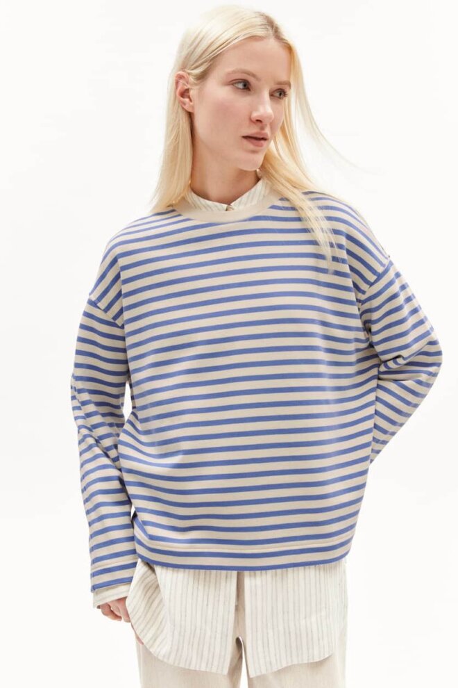 SHIRT 30002833 FRANKAA STRIPE 2816 BLUE BL