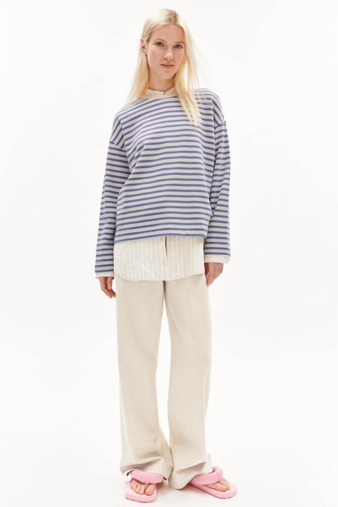 SHIRT 30002833 FRANKAA STRIPE 2816 BLUE BL