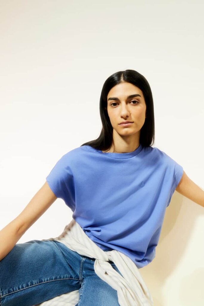 SHIRT 30005444 INAARA 2783 BLUE BLOOM