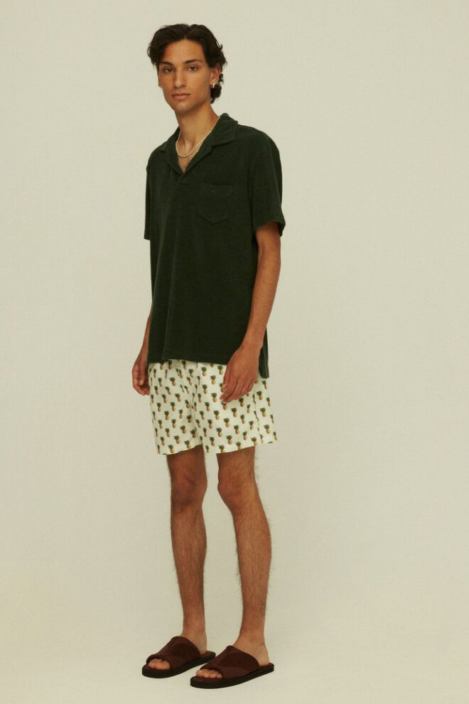 POLO GREEN POLO TERRY SHIRT