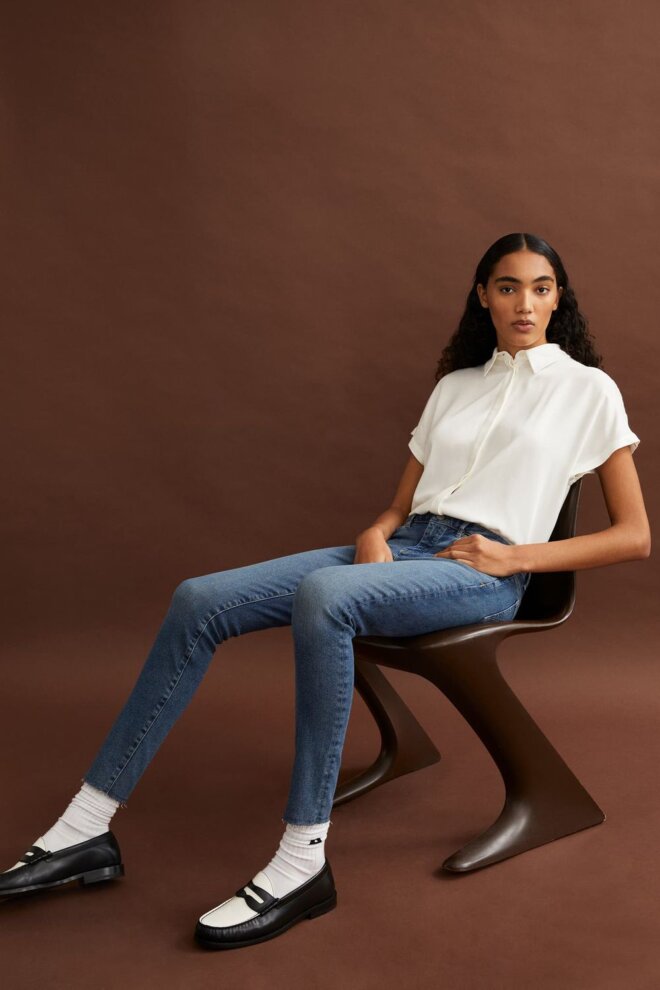 BLUSE 30005819 LARISAANA 157 OFF WHITE