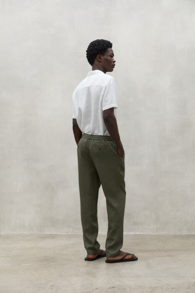 HOSE ETHICALF LINEN PANTS KHAKI