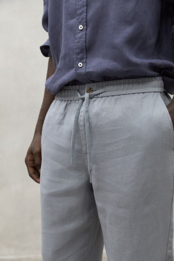 HOSE ETHICALF LINEN PANTS VAPOUR GREY