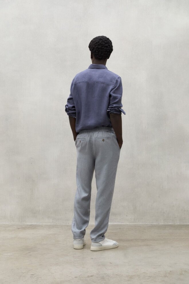 HOSE ETHICALF LINEN PANTS VAPOUR GREY