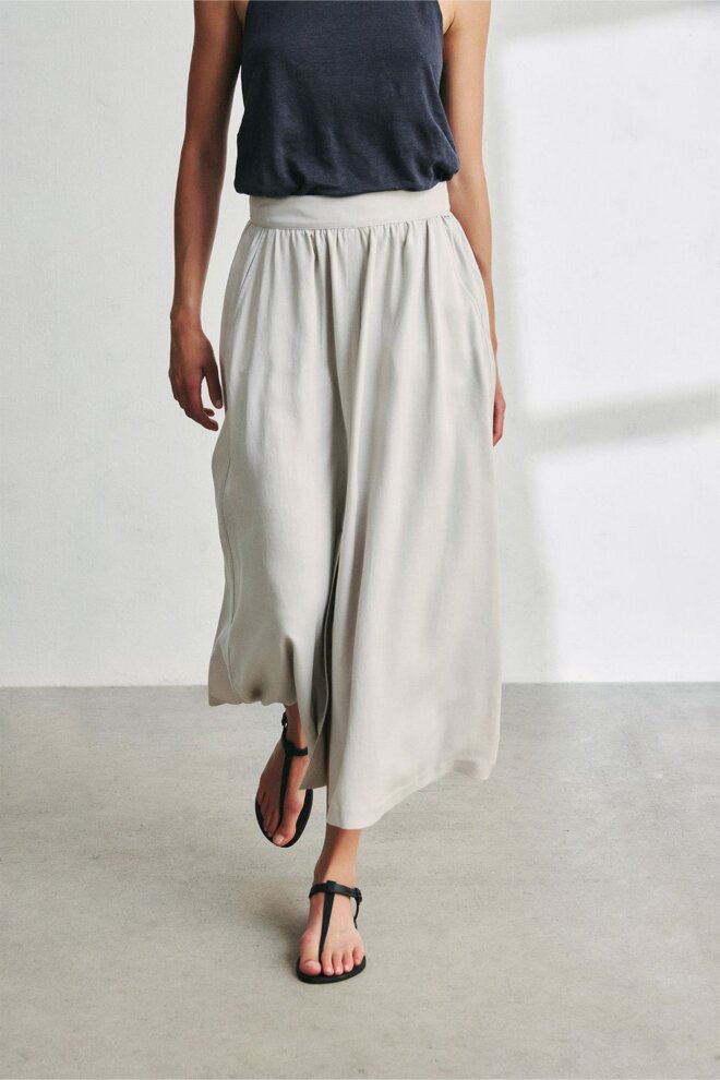 ROCK YOKOALF SKIRT WASHED STONE