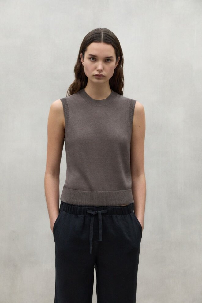 SHIRT MELIAALF KNIT DARK GREY