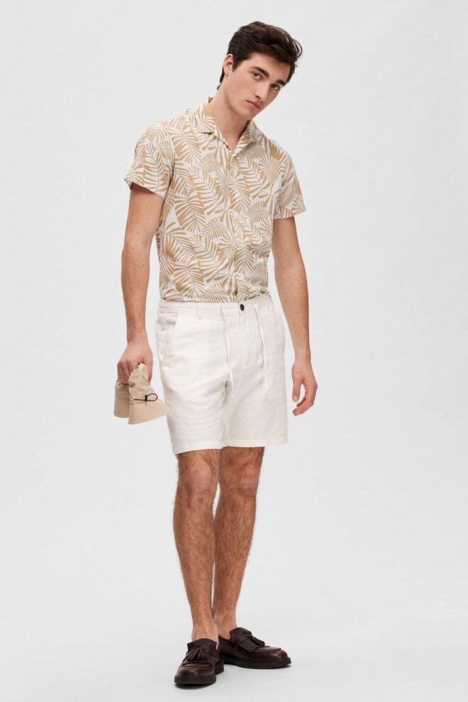 SHORT 16087638 SLHREGULAR CLOUD DANCER