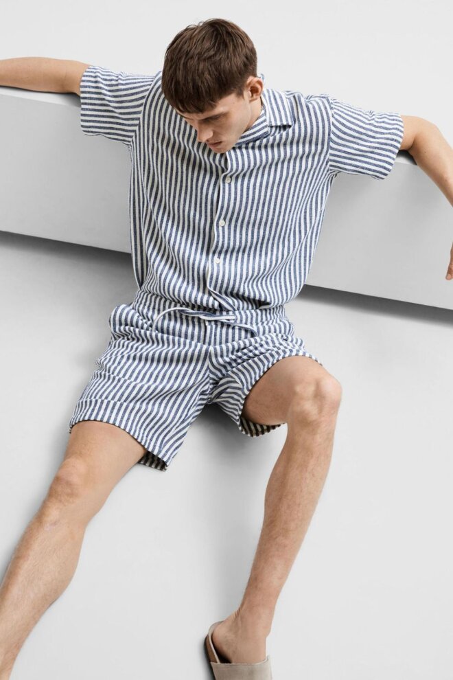 SHORT 16091289 SLHRET-BRODY DARK SAPPHIRE