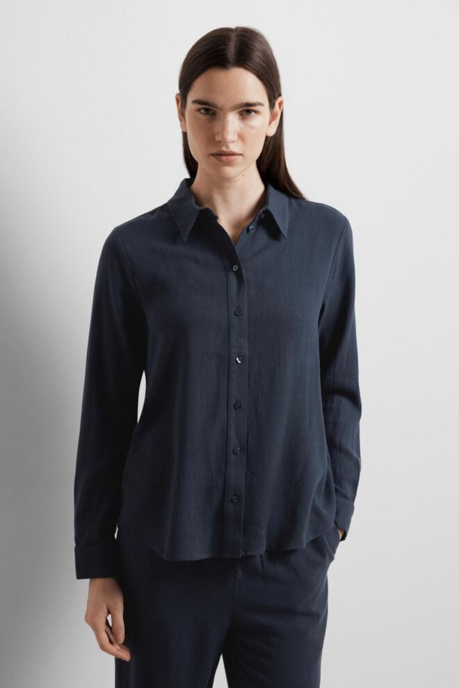 BLUSE 16082298 SLFVIVA LS DARK SAPPHIRE