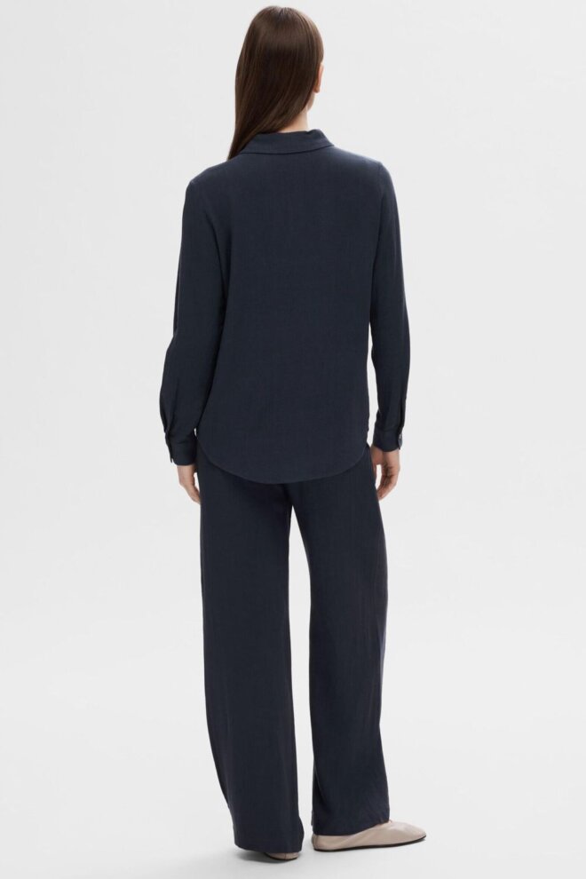 BLUSE 16082298 SLFVIVA LS DARK SAPPHIRE