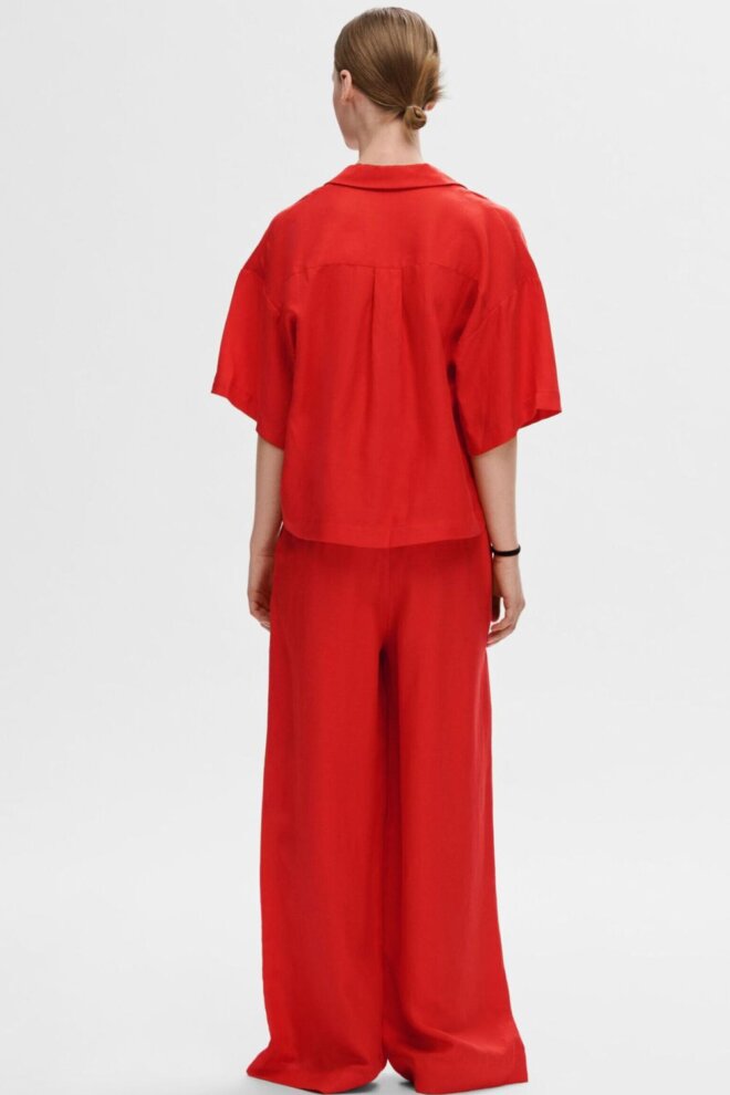 BLUSE 16093093 SLFLYRA 2/4 BOXY FLAME SCA