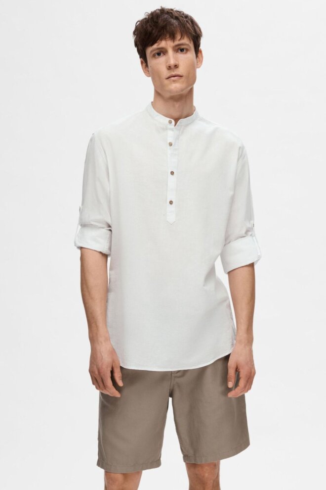 Hemd 16079052 SLHREGNEW BRIGHT WHITE