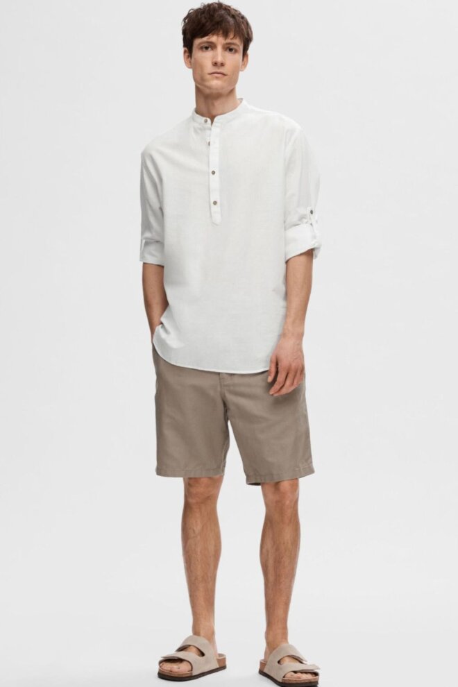 Hemd 16079052 SLHREGNEW BRIGHT WHITE