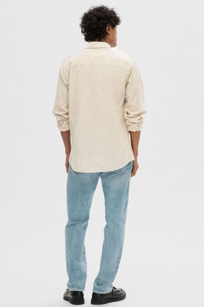 HEMD 16078867 SLHSLIM-NEW LINEN PURE CAS