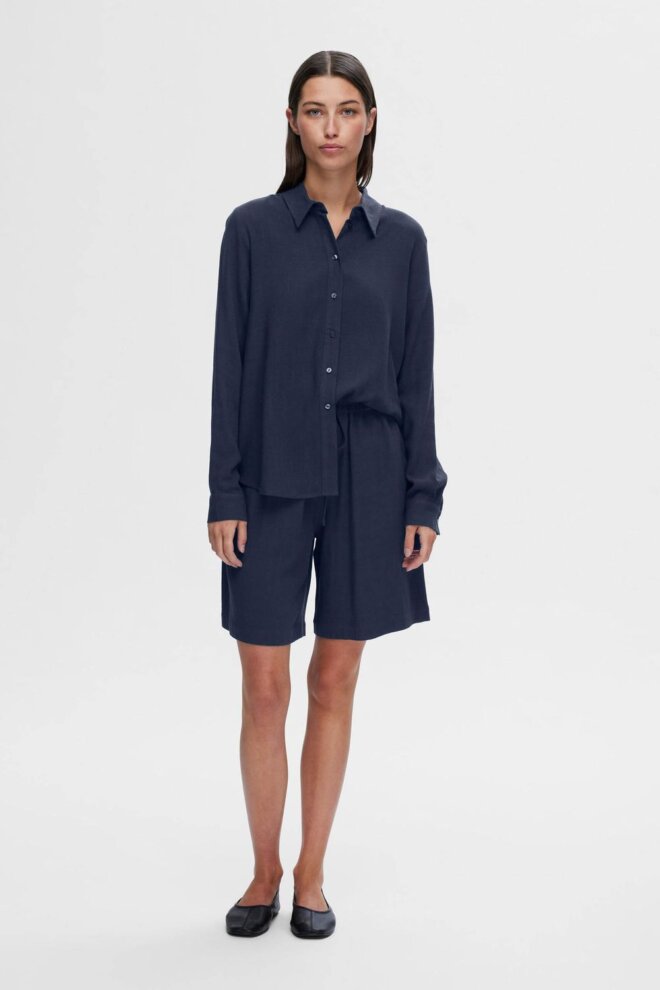 SHORT 16093932 SLFVIVA MW SHORTS DARK SAP