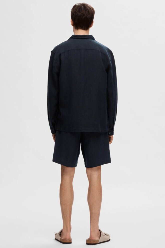 HEMDJACKE 16092244 SLHMADS-LINEN SKY CAPTAIN