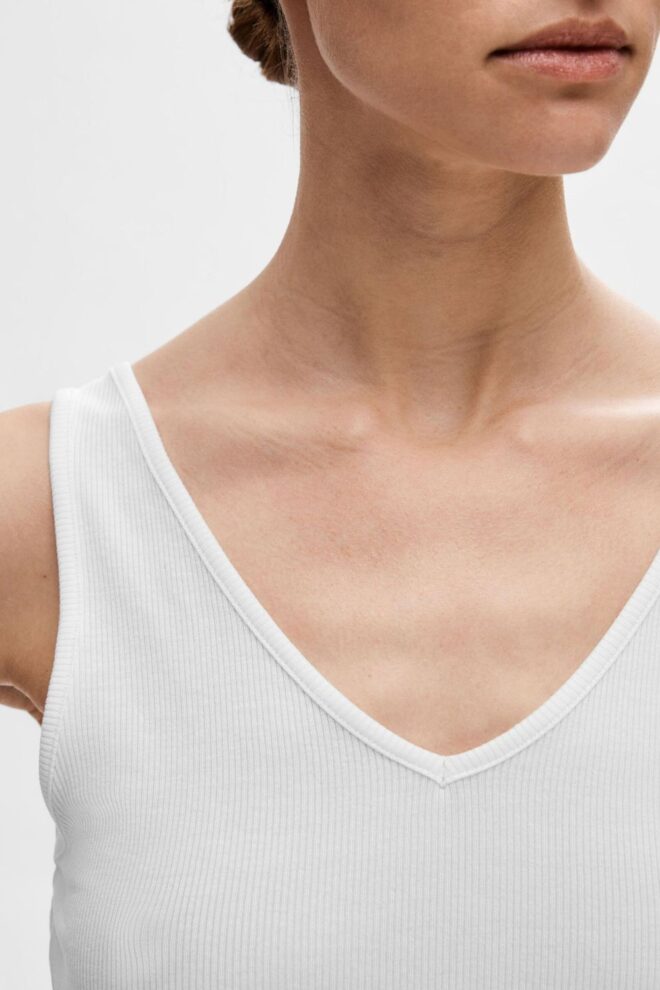 SHIRT 16093260 SLFDIANNA LS TOP BRIGHT WH