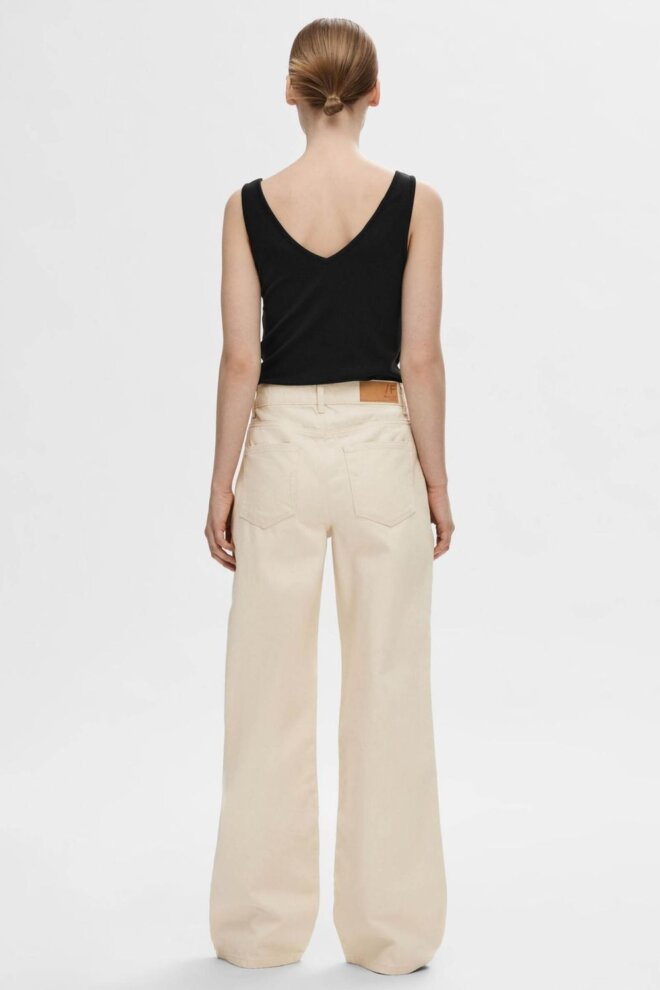 SHIRT 16093260 SLFDIANNA LS TOP BLACK