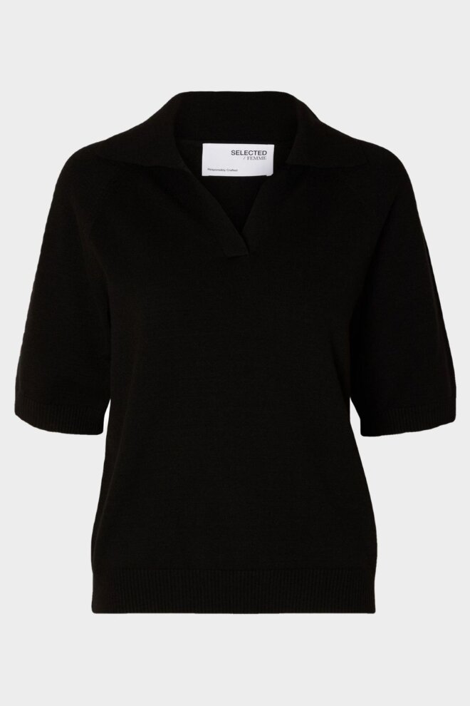 PULLOVER 16093032 SLHELENA 2/4 BLACK