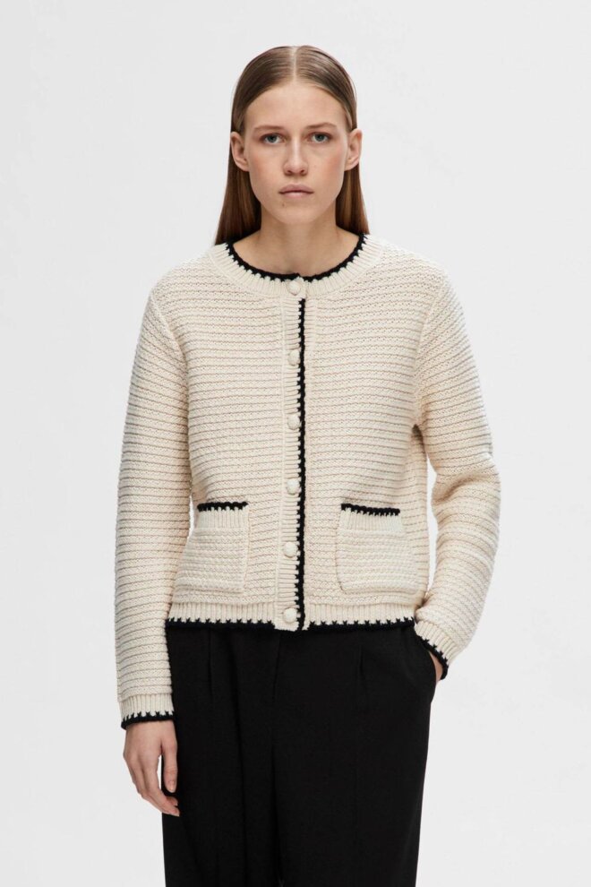 WESTE 160295377 SLFJILLI LS KNIT BIRCH