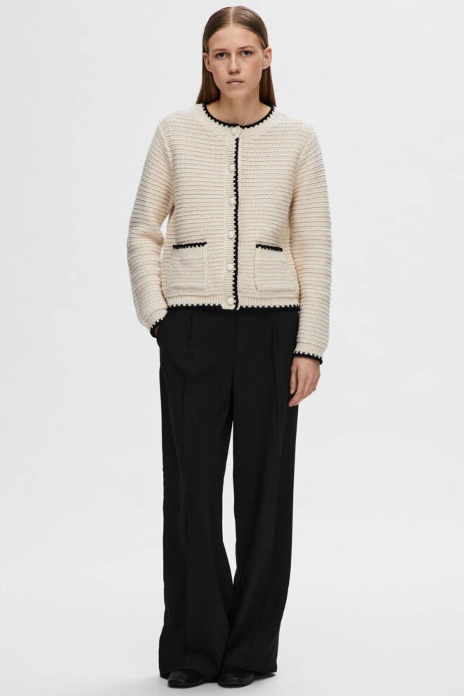 WESTE 160295377 SLFJILLI LS KNIT BIRCH