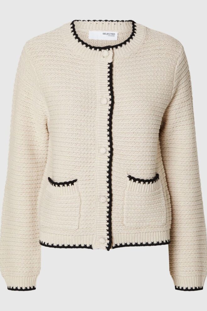 WESTE 160295377 SLFJILLI LS KNIT BIRCH