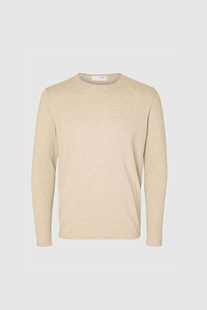 PULLOVER 16079774 SLHROME LS KNIT PURE CASHE