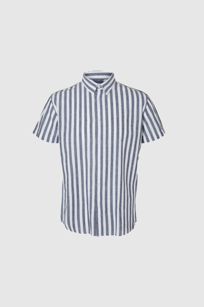 HEMD 16079053 SLHREGNEW-LINEN SKY CAPTAI