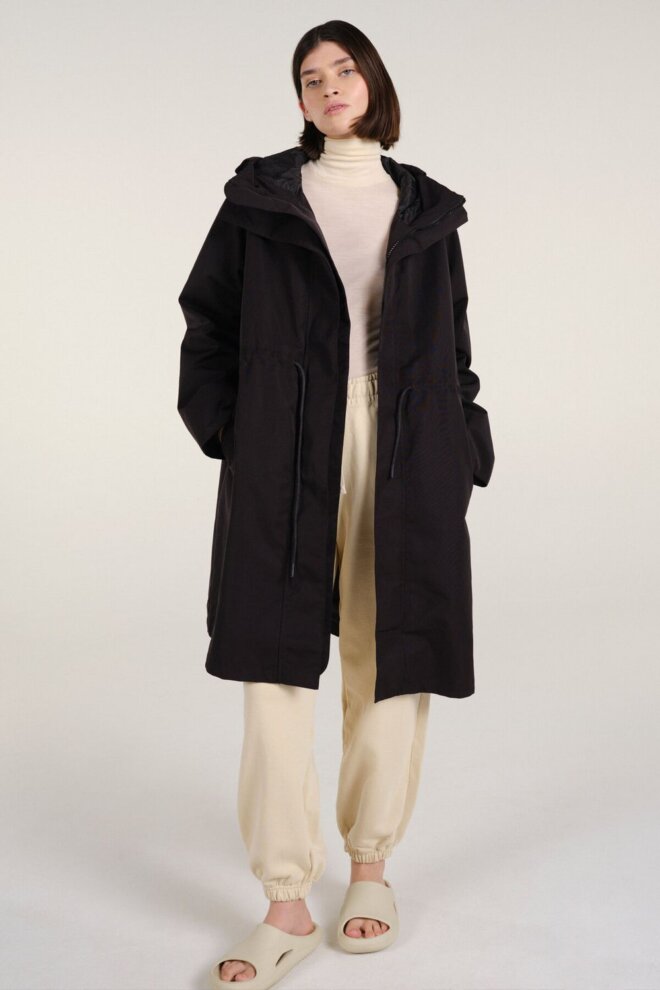 JACKET GENEVA RAIN COAT BLACK